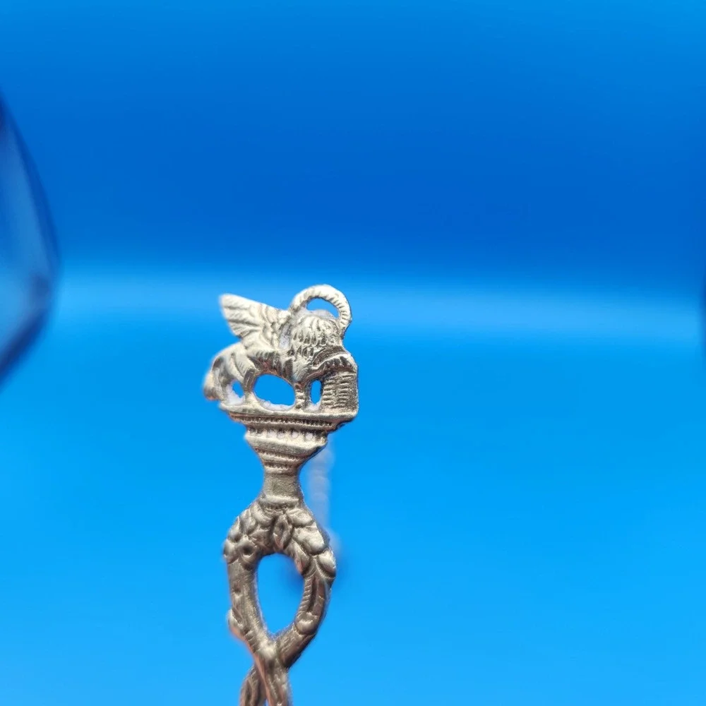 Vintage Italian Demitasse Souvenir Spoons -‎ Winged Lion and Capitoline Wolf